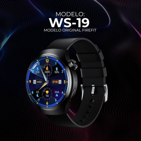 WS-19 – Smartwatch com Design Redondo e Tela Nível Amoled