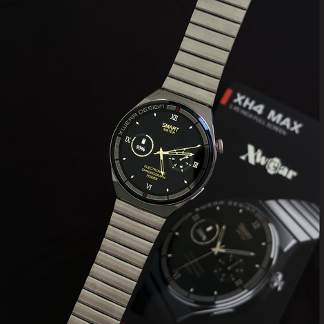 XH4 Max | Smartwatch Executivo com 3 pulseiras