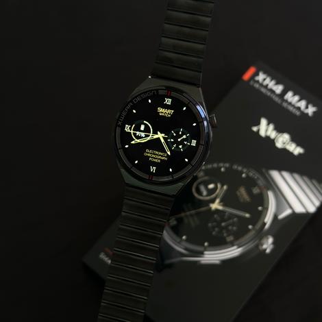 XH4 Max | Smartwatch Executivo com 3 pulseiras