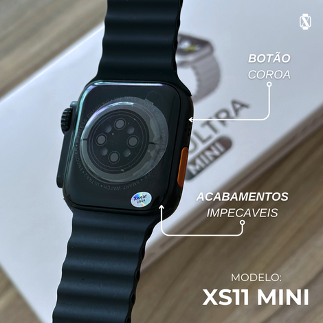 XS11 Ultra Mini 44mm| Smartwatch Mini, Função 2 Gestos, Custo-Benefício