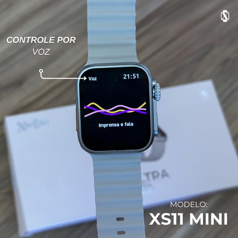 XS11 Ultra Mini 44mm| Smartwatch Mini, Função 2 Gestos, Custo-Benefício